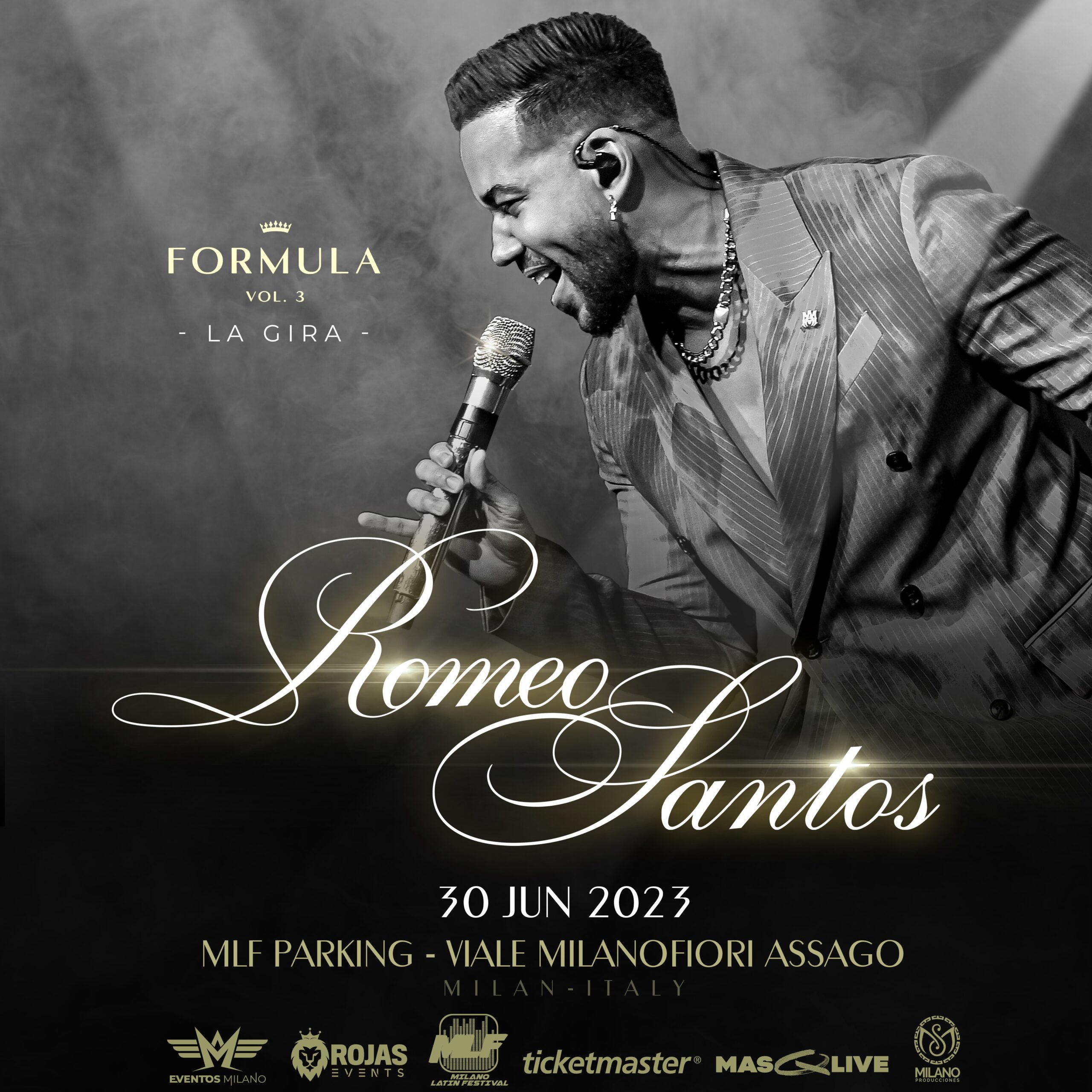 Romeo Santos in concert at Milano Latin Festival 2023